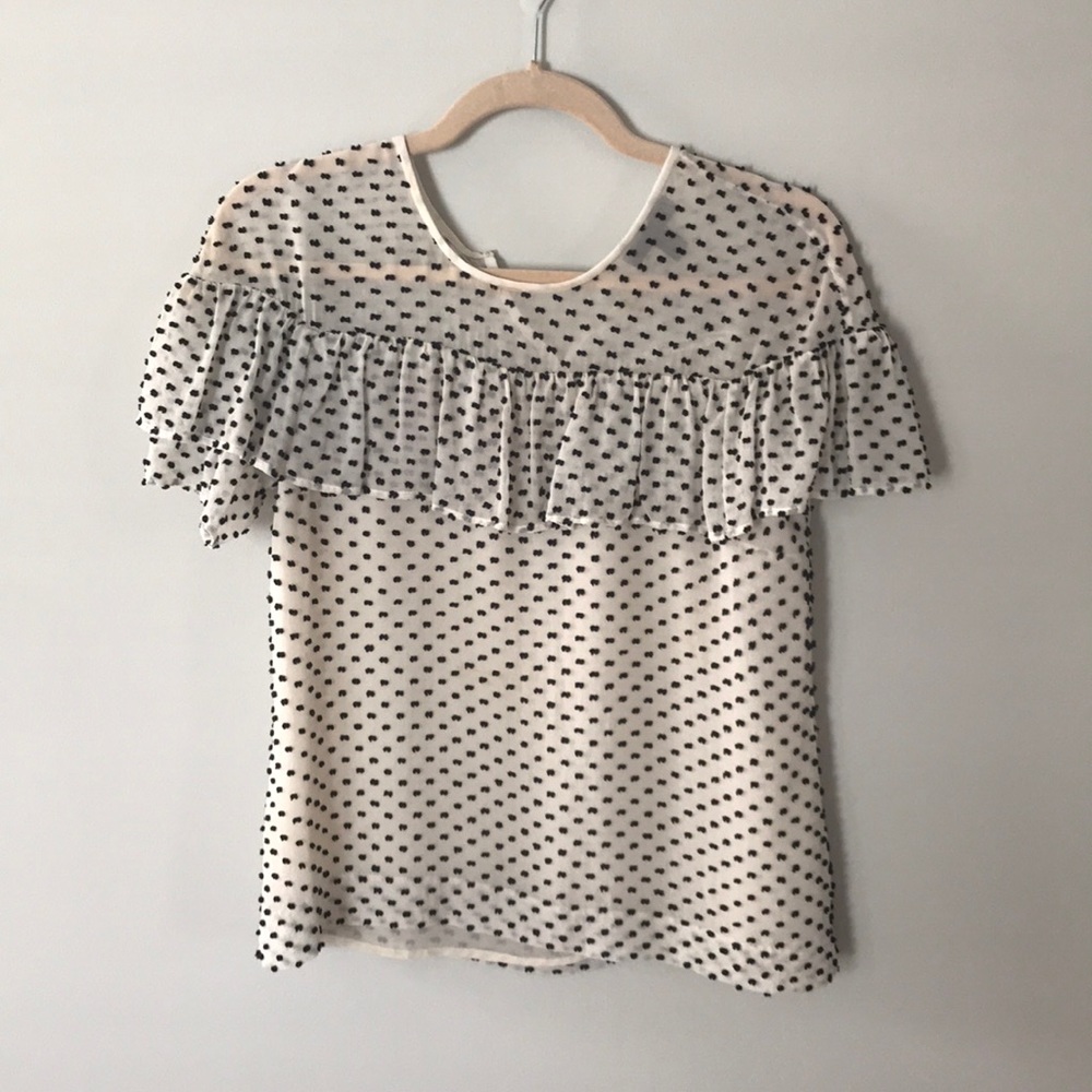 J.Crew bow-tie ruffle top!